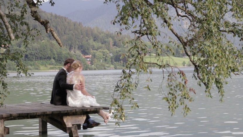 Hochzeitsvideo Insel Wörth Schliersee Paar