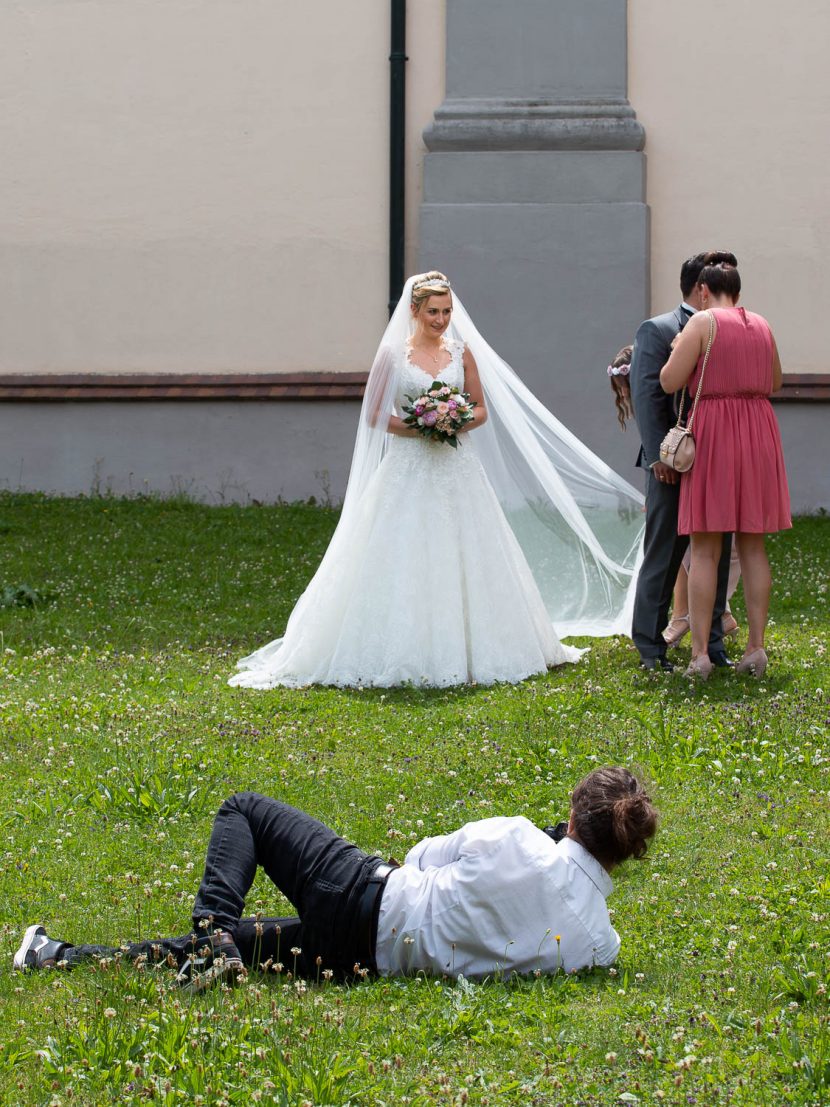 Hochzeitsfotograf bei der Arbeit