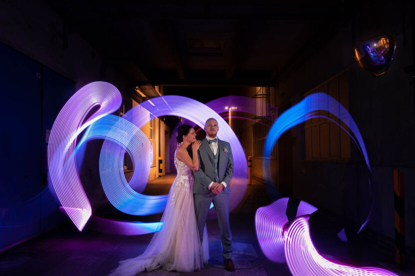 Hochzeitsfotograf Lightpainting Augsburg