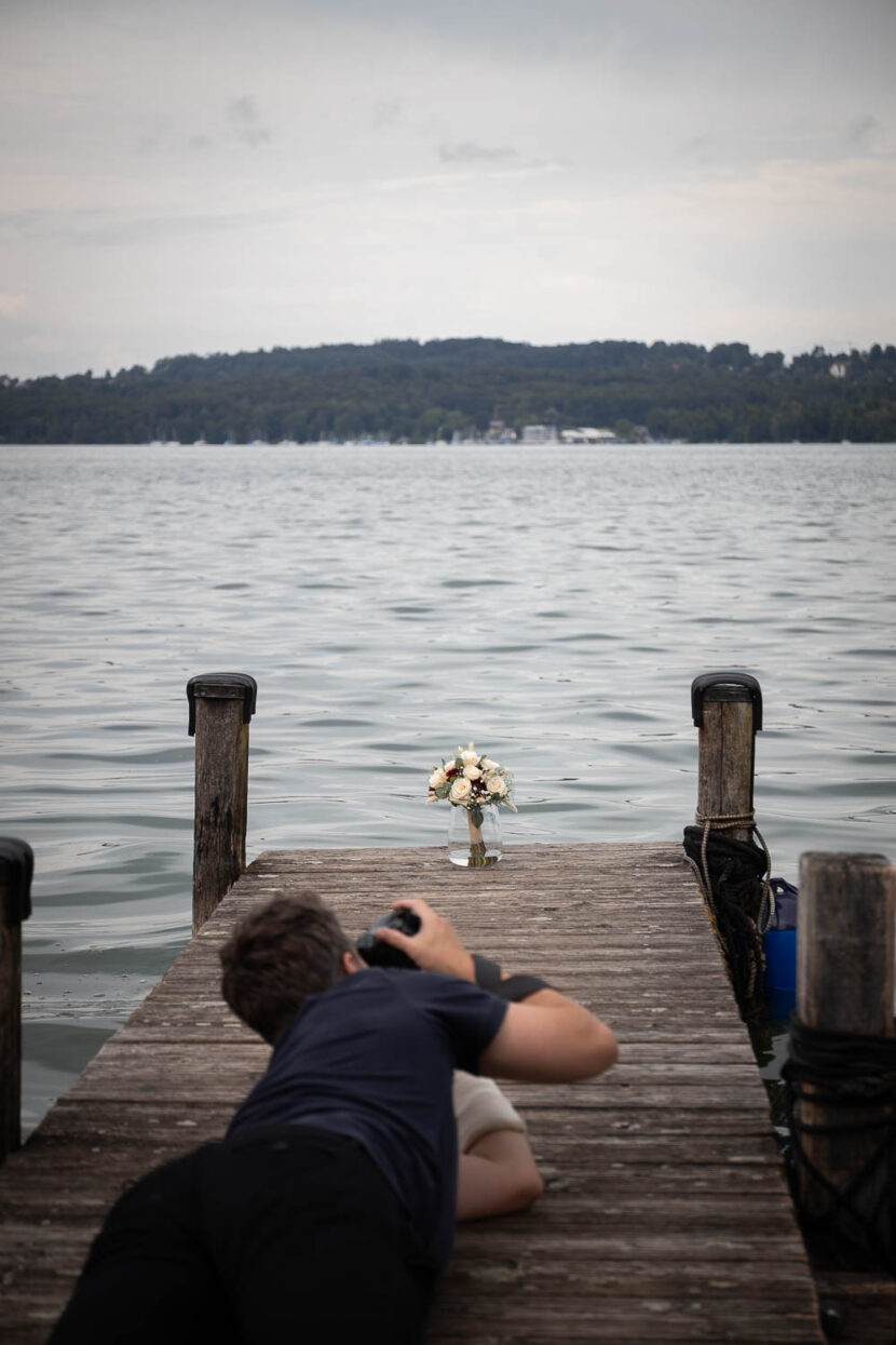 Hochzeitsfotograf bei der Arbeit