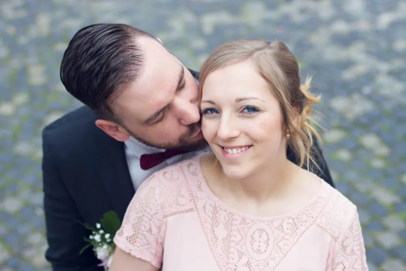 Authentisches Paarshooting am Hochzeitstag