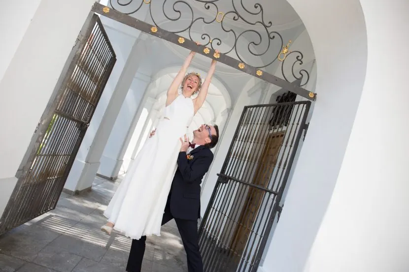 Hochzeitsfotograf Augsburg – Brautpaar schaetzlerpalais