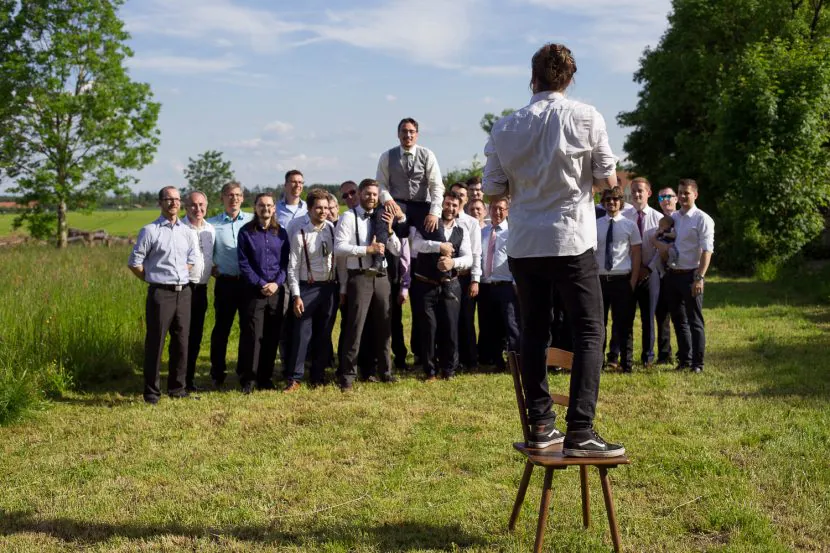 Hochzeitsfotograf macht cooles Männerbild